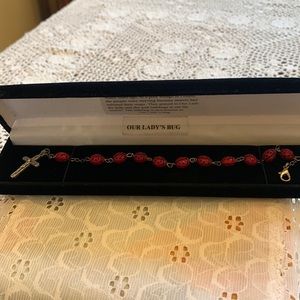 Ladybug 🐞 Bracelet w/Cross